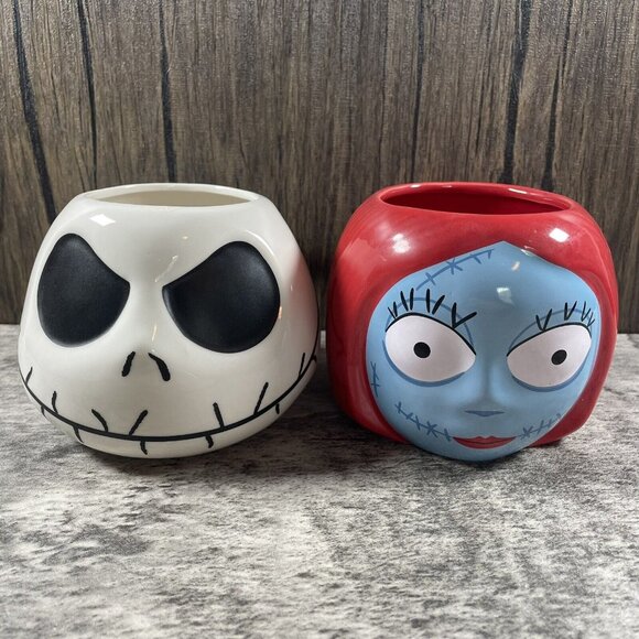 The Nightmare Before Christmas Sally Jack Set Of 2 Disney Kcare Coffee Mug Cup
